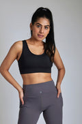 BACK MESH PANEL SPORTS BRA