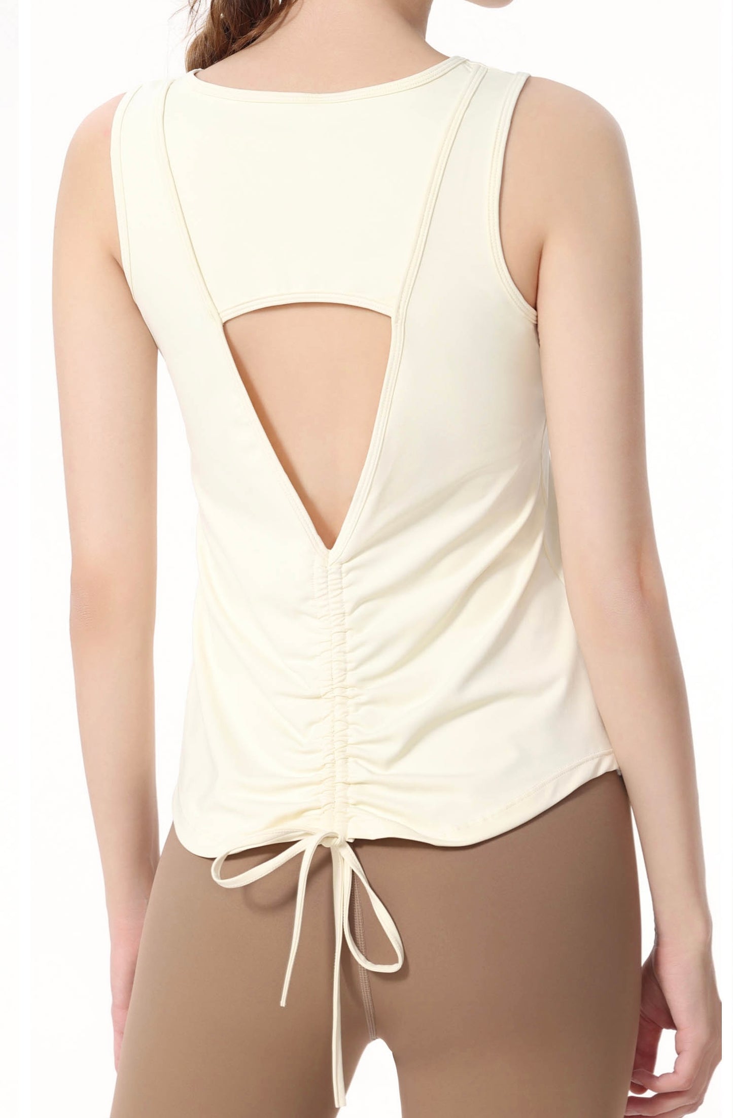 SLEEVELESS BACK CUT TOP